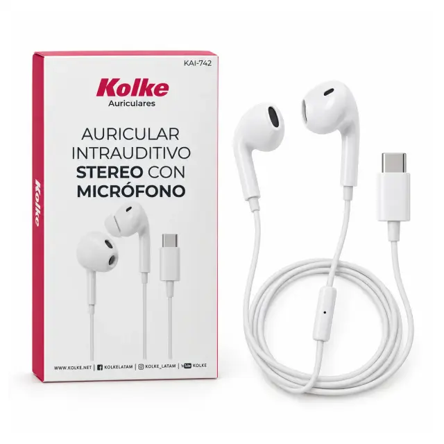 Auricular Intrauditivo Stereo con Micrófono