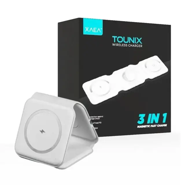 Cargador inalámbrico magnético 3 en 1 XAEA Tounix MODS-724