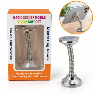 Soporte celular flexible con ventosa