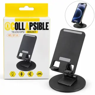 Soporte celular telescópico plegable