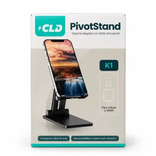 Soporte plegable para celular y tablet CLD PivotStand K1