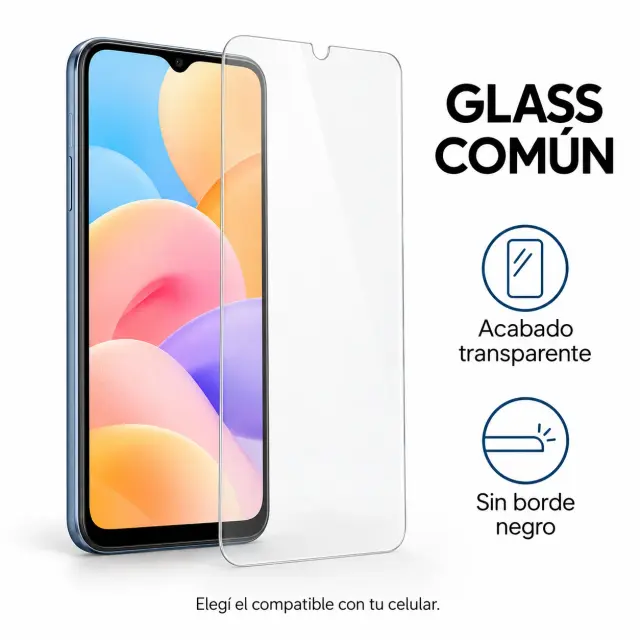 Vidrio templado común